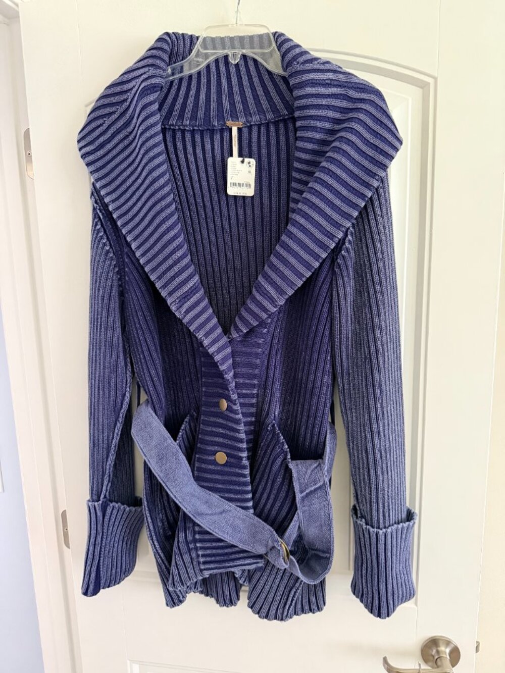 Brand New Free People Navy/Blue Cardigan - Size Small - NWT - Picture 6 of 12